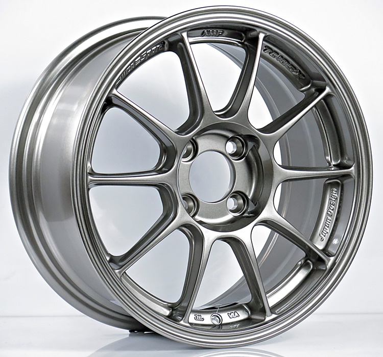 ล้อแม็ก ล้อแม็กใหม่เบา FlowForming AOW TC105X 4รู100 ET35 สีTS titan 7-15นิ้ว