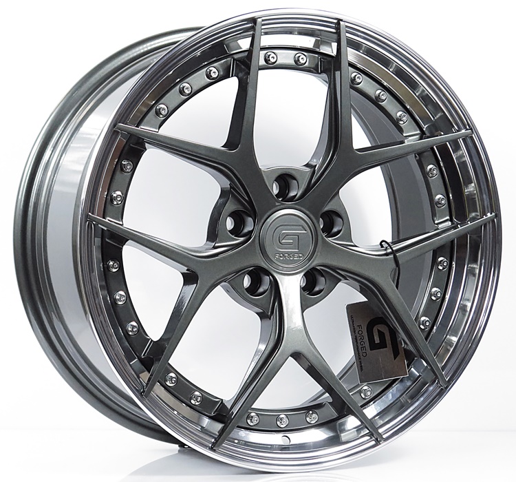 ล้อแม็ก ล้อแม็กแท้2ชิ้น G-Forged GF03 5รู112 สีTitanGrey/di.riv.sil 8.5-18นิ้ว