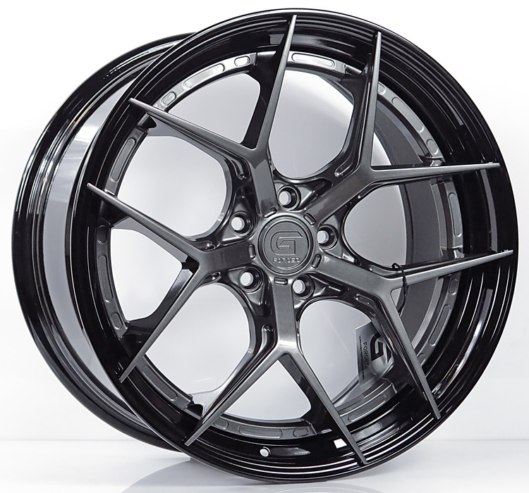 ล้อแม็ก ล้อแม็กแท้2ชิ้น G-Forged GF01 5รู112 สีDarkGM/GB ET40 F8.5 R9.5-20นิ้ว