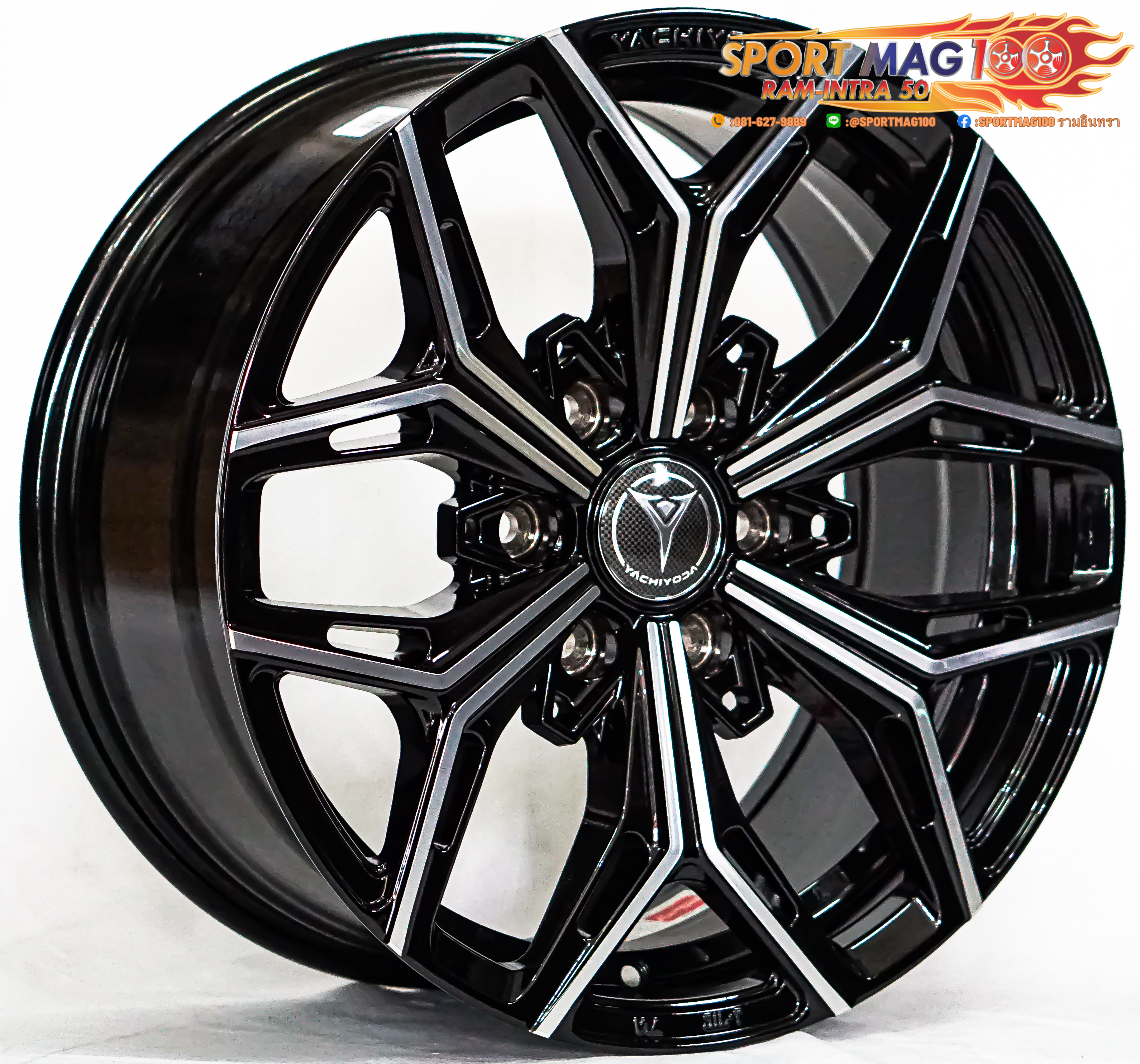 ล้อแม็กใหม่ Yachiyoda Vanguard 6รู130 ET35 สีดำหน้าเงา 8.5-18นิ้ว(Toyotaตู้ตัวใหม่) ล้อแม็ก ล้อแม็กใหม่ Yachiyoda Vanguard 6รู130 ET35 สีดำหน้าเงา 8.5-18นิ้ว(Toyotaตู้ตัวใหม่)