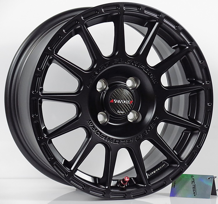 ล้อแม็กใหม่ FlowForming Lenso Venom7 LITETECH+ 4รู100 ET35 ดำแวว 7-15นิ้ว (5.03 กิโล) ล้อแม็ก ล้อแม็กใหม่ FlowForming Lenso Venom7 LITETECH+ 4รู100 ET35 ดำแวว 7-15นิ้ว (5.03 กิโล)