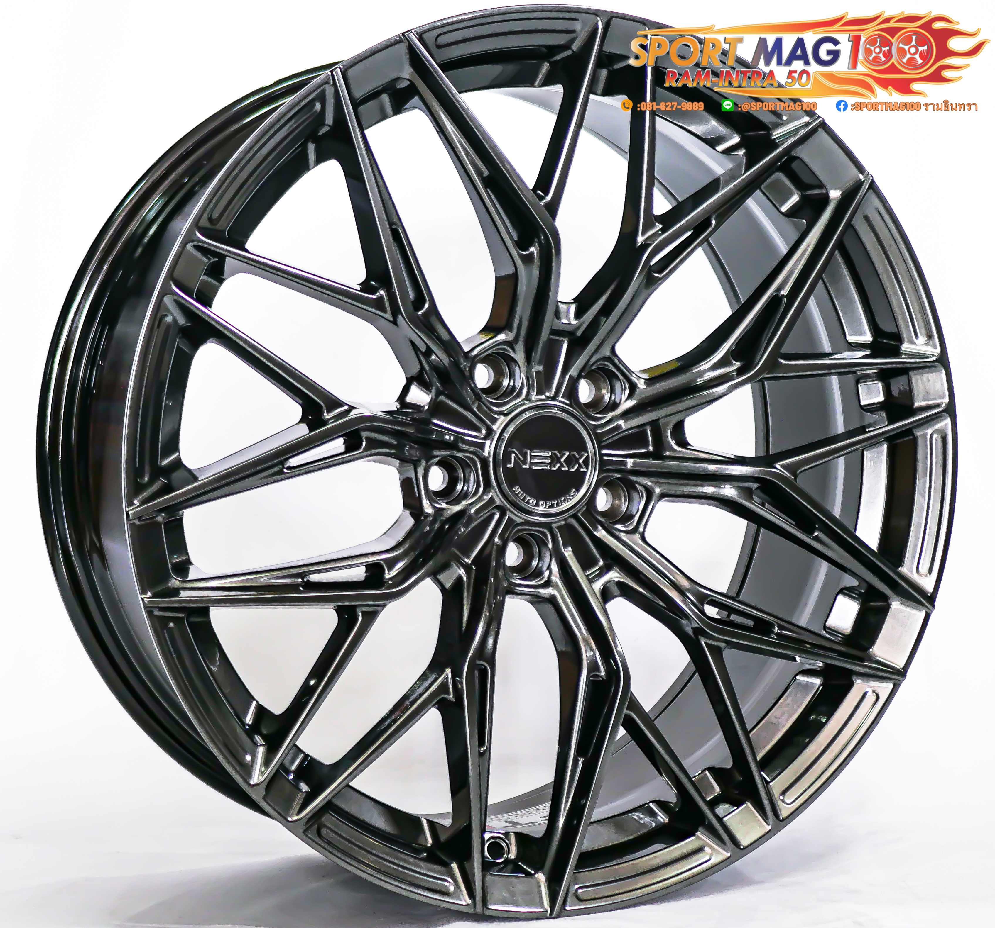 ล้อแม็ก ล้อแม็กใหม่เบา FlowForming NEXX XX07 5รู120 ET35 ไฮเปอร์ดาร์ค 8.5-20นิ้ว