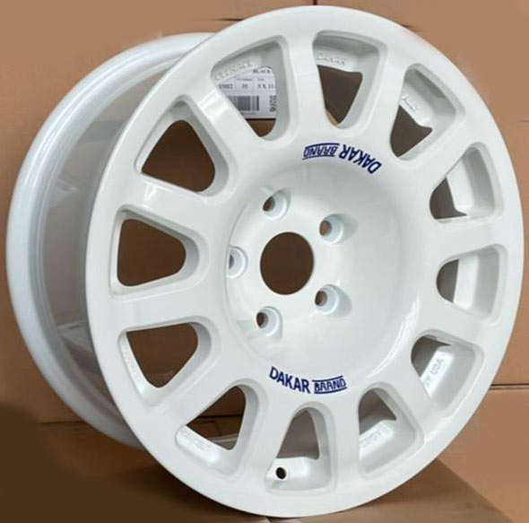 ล้อแม็ก ล้อแม็กใหม่ DAKAR 5รู114 ET20 สีขาว 8-16นิ้ว(สำหรับกระบะ 5รู และเก๋ง SUV) 