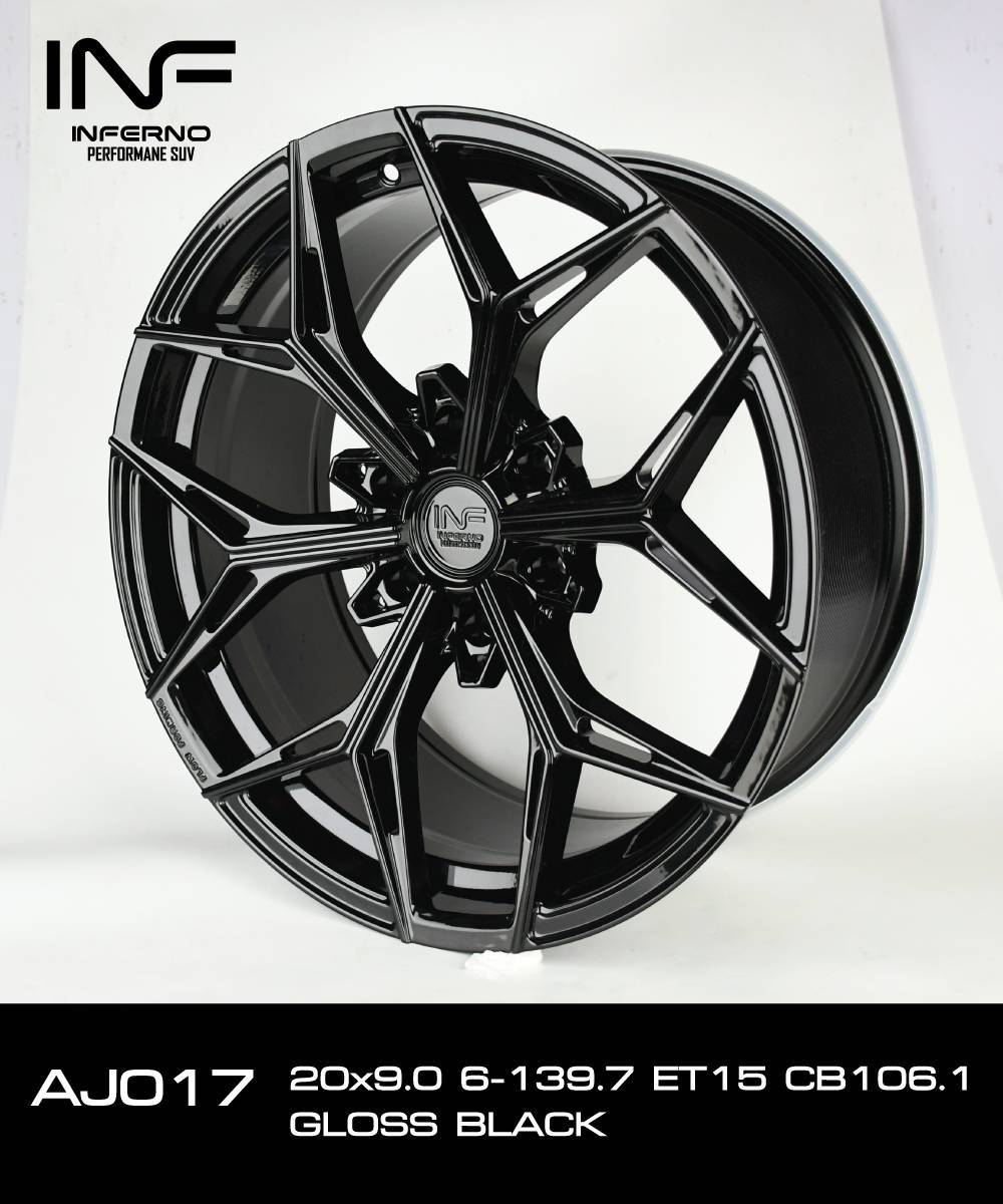 ล้อแม็ก ล้อแม็กใหม่เบา FlowForming  Inferno AJ017 6รู139 ET15 9-20นิ้ว