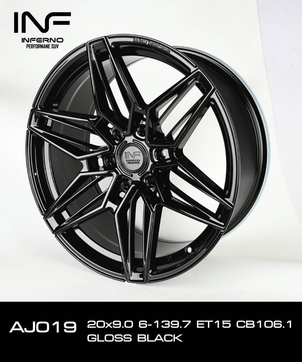 ล้อแม็ก ล้อแม็กใหม่เบา FlowForming  Inferno AJ019 6รู139 ET15 9-20นิ้ว
