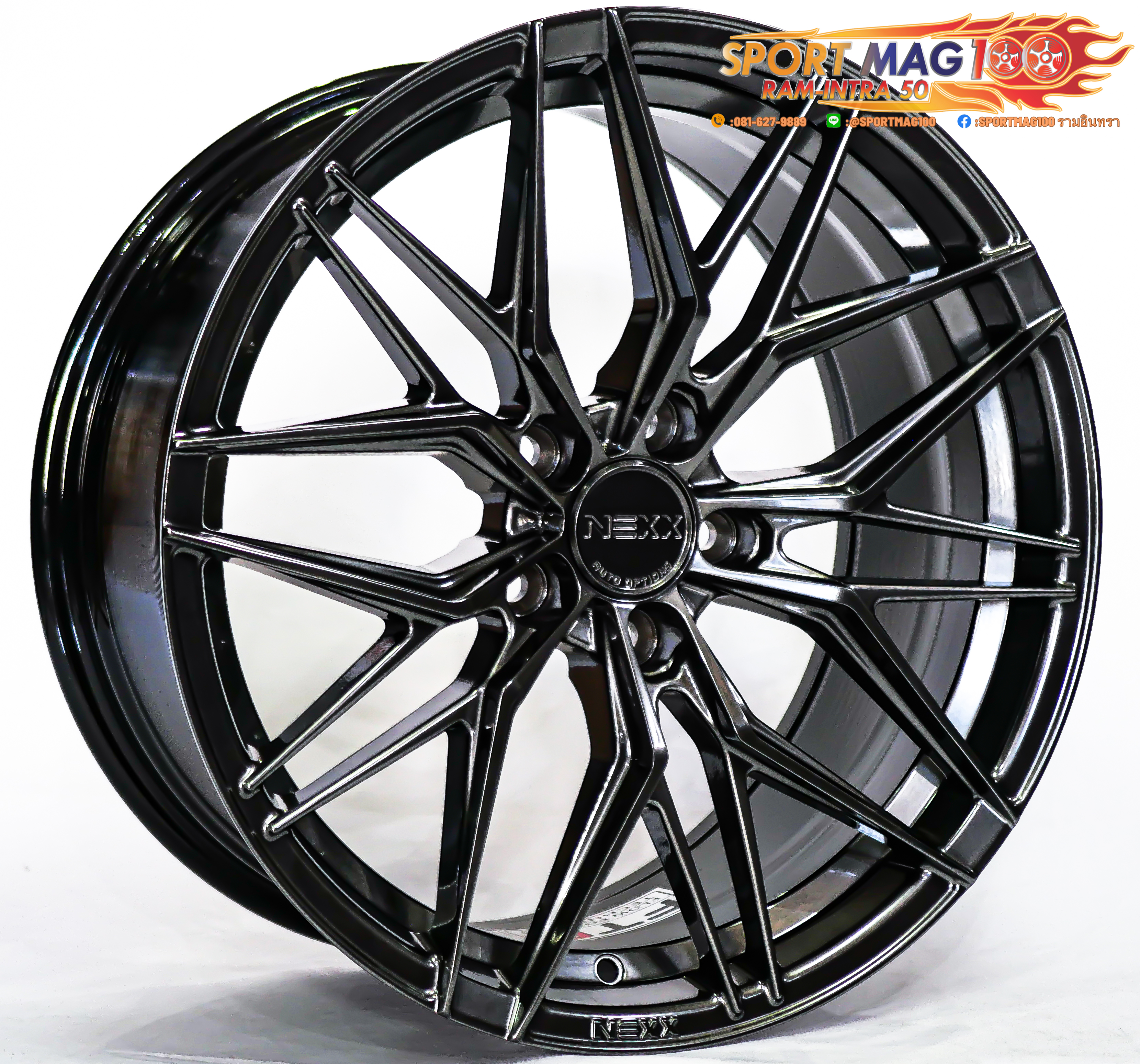 ล้อแม็ก ล้อแม็กใหม่เบา FlowForming NEXX XX03 5รู112 ET35 ไฮเปอร์ดาร์ค 8.5-18นิ้ว