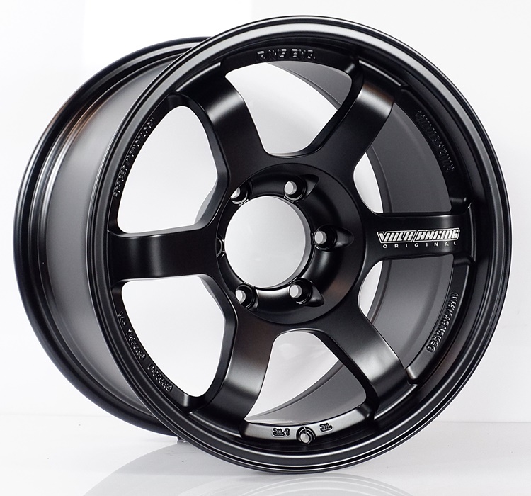 ล้อแม็ก ล้อใหม่เรซสุดเบา FlowForming Te37 6รู139 ดำด้าน 9-18นิ้ว