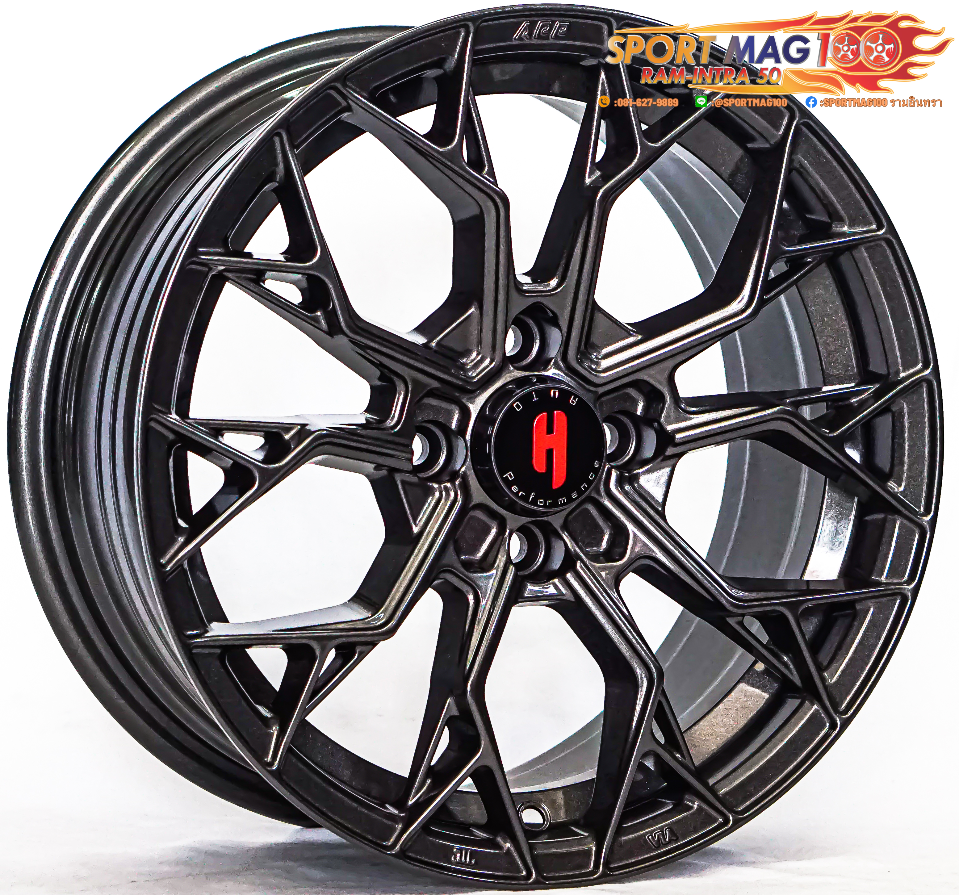ล้อแม็ก ล้อแม็กใหม่เบา FlowForming VF3 4รู100 ET35 สีกัน 7-15นิ้ว 