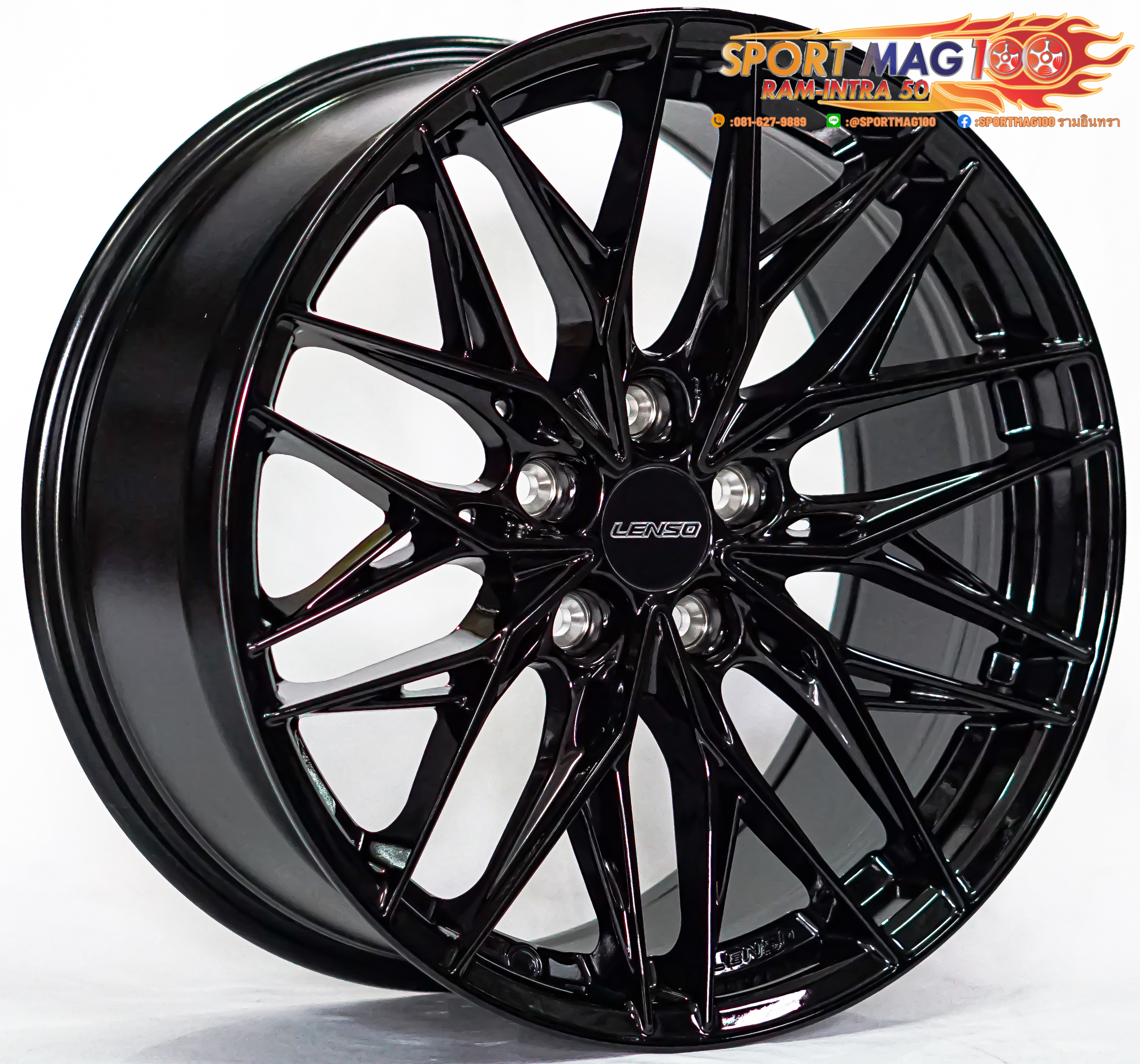 ล้อแม็ก ล้อแม็กใหม่ Lenso Jager JAY YETI 5รู114 ET35 ดำเงา 8.5-18นิ้ว