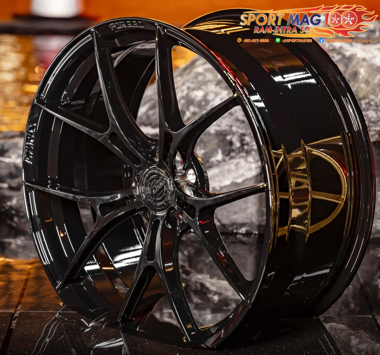 ล้อแม็ก ล้อแม็กใหม่ AVIRAX FORGED GL500 5รู114/112 ET38 ดำเงา 9-20นิ้ว