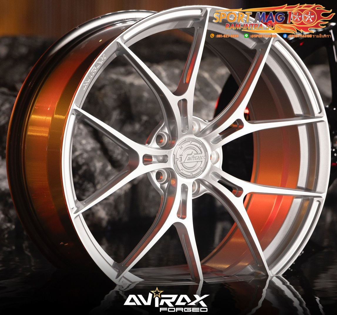 ล้อแม็ก ล้อแม็กใหม่ AVIRAX FORGED GL500 5รู108 ET35 ซิลเวอร์ 8.5-18นิ้ว