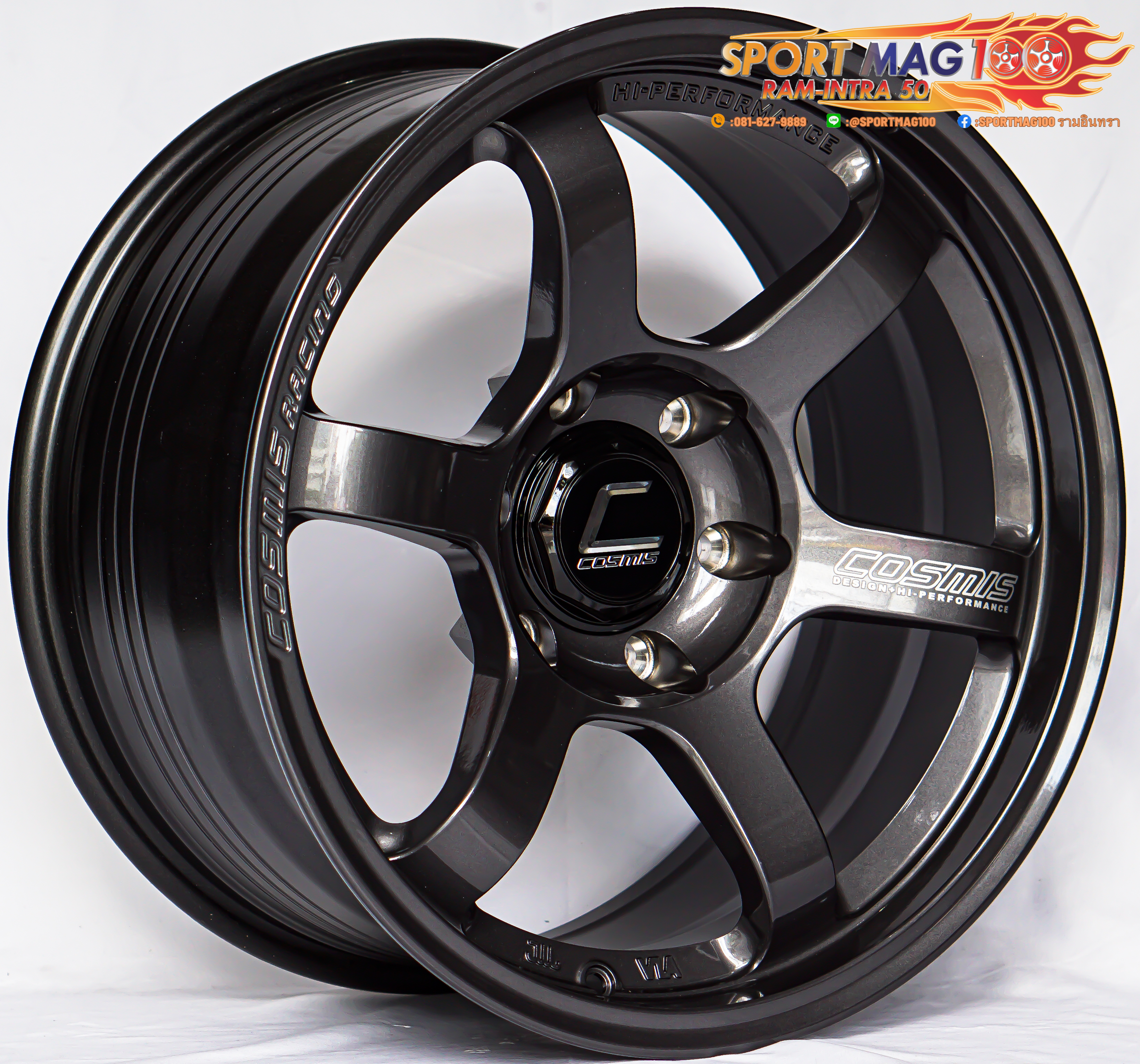 ล้อแม็ก ล้อแม็กใหม่ FlowForming Cosmis RG-06SN 6รู139 ET0 กันเงา 9-18นิ้ว