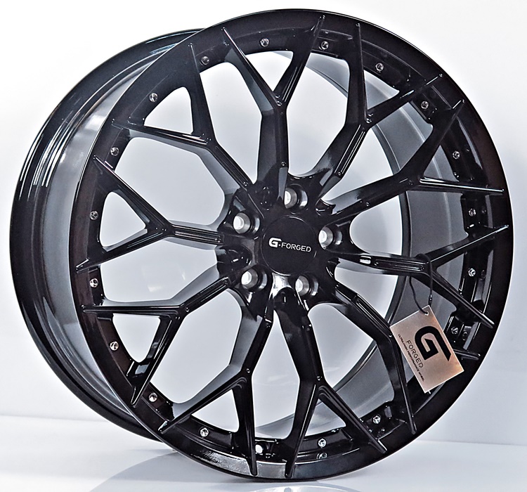 ล้อแม็ก ล้อแม็กแท้ Flowforming Gforged GF06 5รู112 สีGlossblack ET32-40 8.5 R10-20นิ้ว