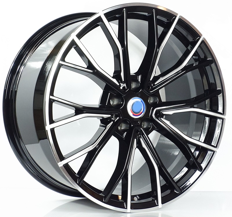 ล้อแม็ก ล้อแม็กใหม่เบา Forged Msport 5รู112 ET30-38 ดำมิลลิ่ง F8.5 R9.5 -19นิ้ว