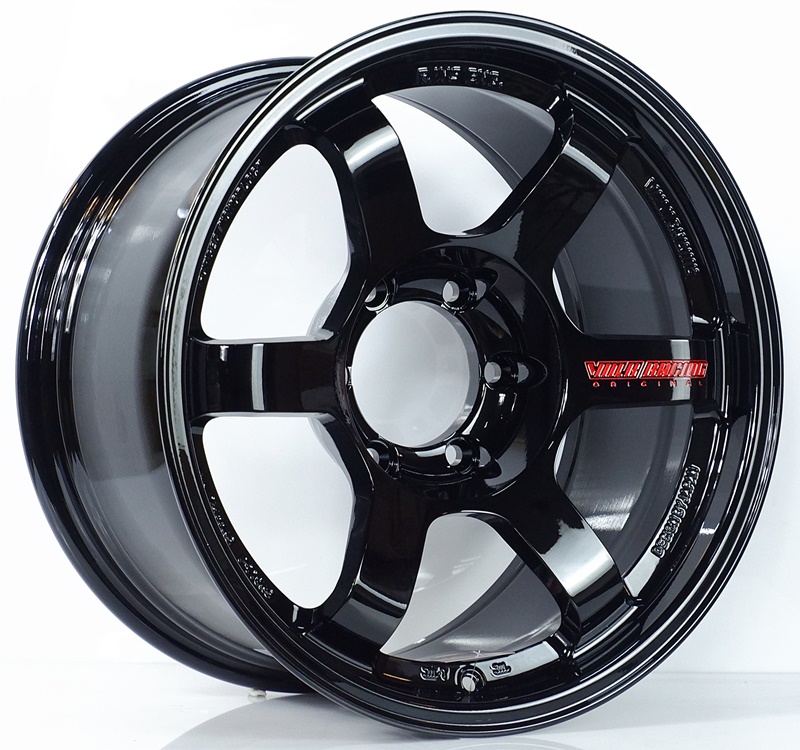 ล้อแม็ก ล้อใหม่เรซสุดเบา FlowForming Te37 6รู139 ดำเลเซอร์สีแดง 9-18นิ้ว