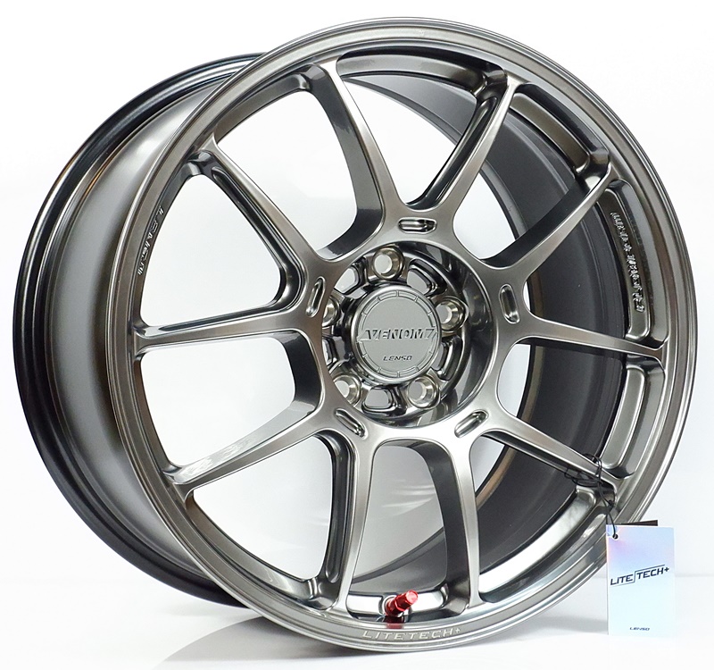ล้อแม็กใหม่ FlowForming Lenso VENOM V1N LITETECH+ 5รู114 ET38 ไฮเปอร์แบล็ค 8.5-18นิ้ว ล้อแม็ก ล้อแม็กใหม่ FlowForming Lenso VENOM V1N LITETECH+ 5รู114 ET38 ไฮเปอร์แบล็ค 8.5-18นิ้ว