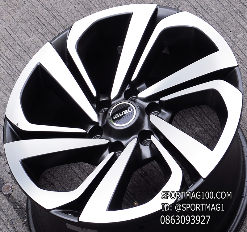 ล้อแม็ก ล้อแม็กมือสอง ISUZU D-MAX 6รู139 ดำหน้าเงา 7.5-20นิ้ว(ลาดพร้าว)