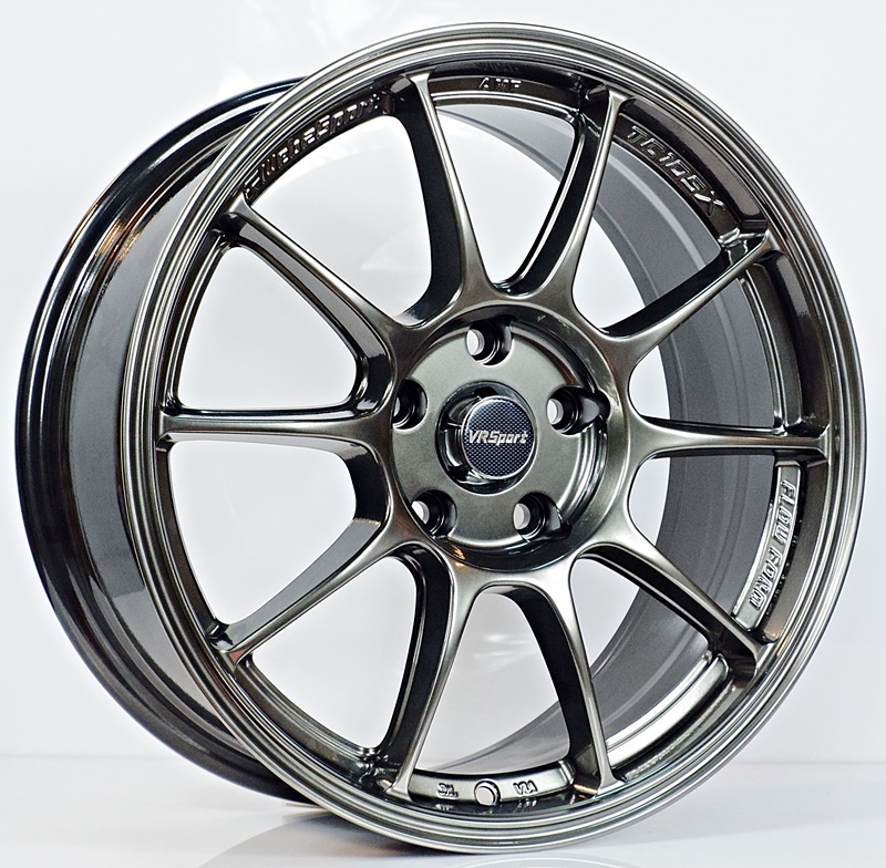 ล้อแม็ก ล้อแม็กใหม่เบา Flowforming TC105X 5รู112 ET30 สีไฮเปอร์แบล็ค 7.5-17นิ้ว