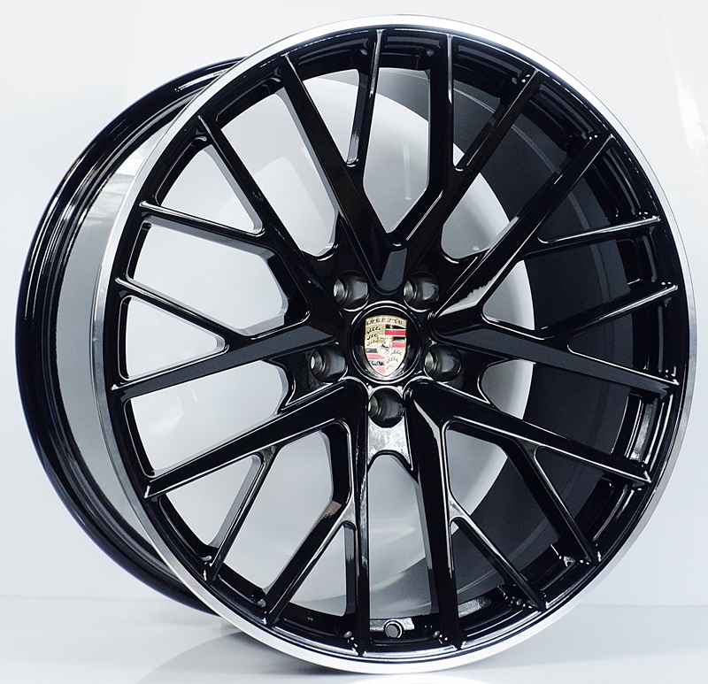 ล้อแม็ก ล้อแม็กเบาสุด FORGED Porsche D5018 5รู112 ET26-19 ดำขอบเงา F9 R10-20นิ้ว