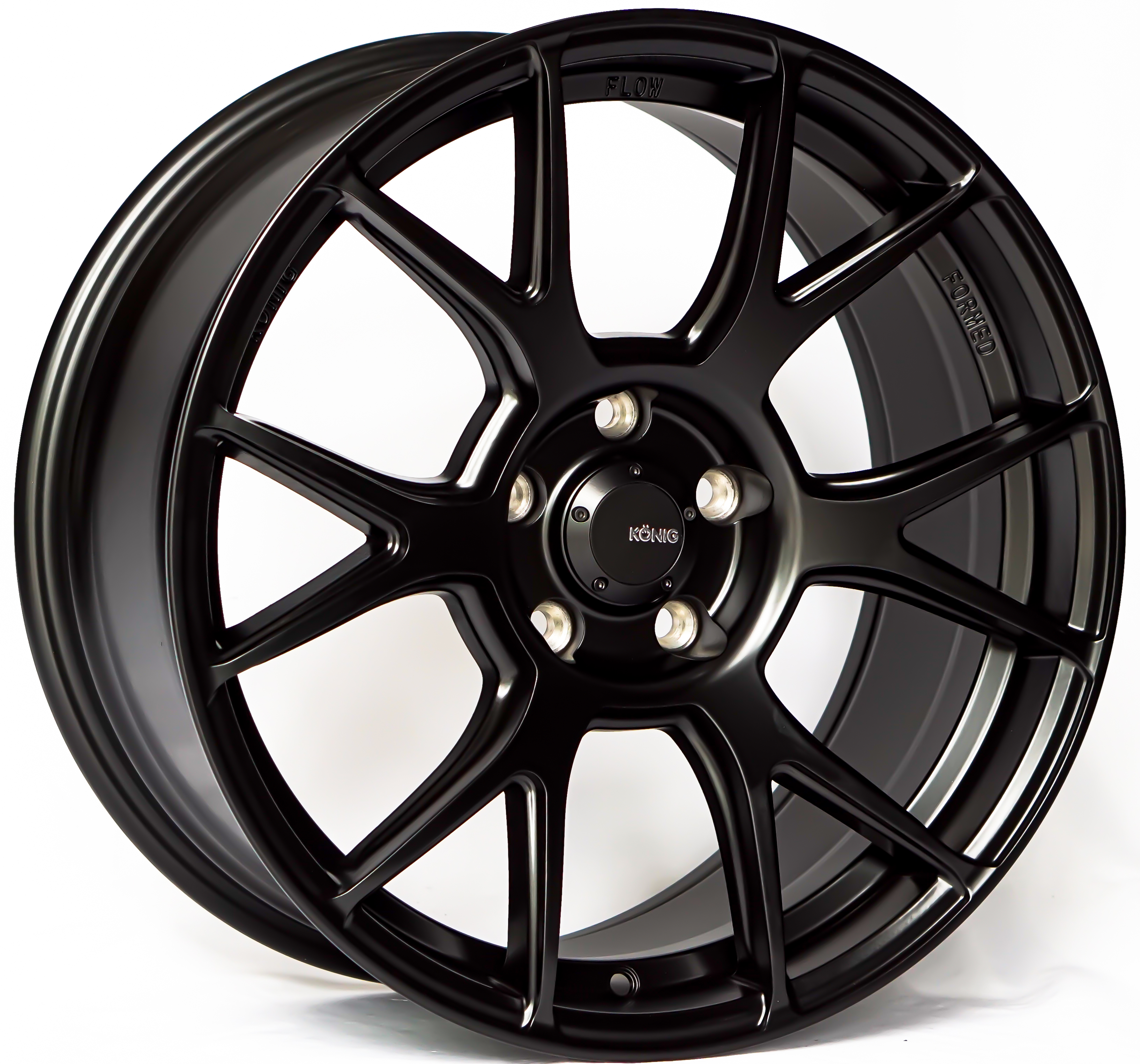 ล้อแม็ก ล้อแม็กใหม่เบา FlowForming USA Konig Ampliform 5รู114 ET35 ดำด้าน 8.5-18นิ้ว 