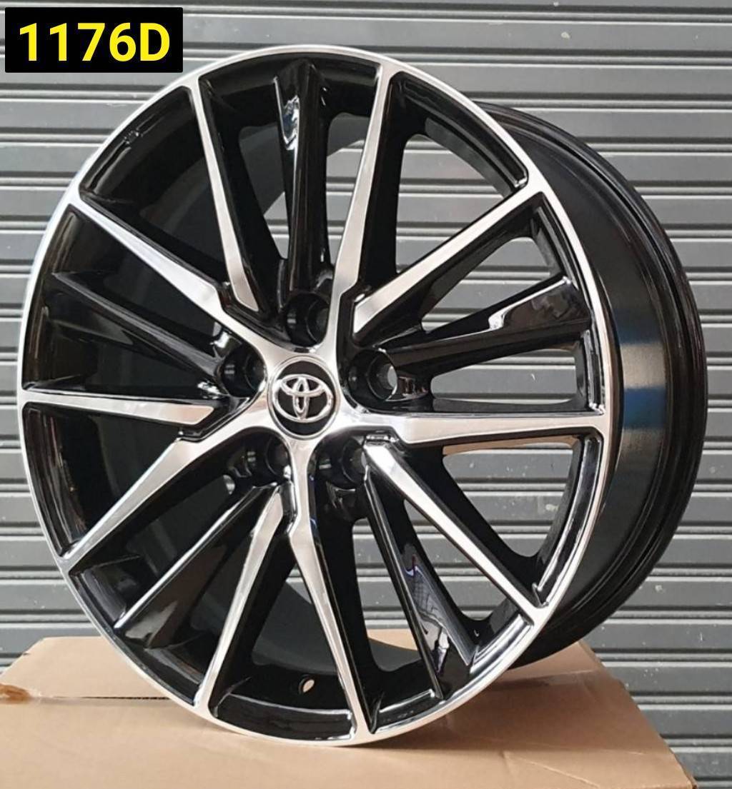 ล้อแม็ก ล้อแม็กใหม่ลาย Toyota Camry 5รู114 ET40 ดำหน้าเงา 7.5-17นิ้ว 