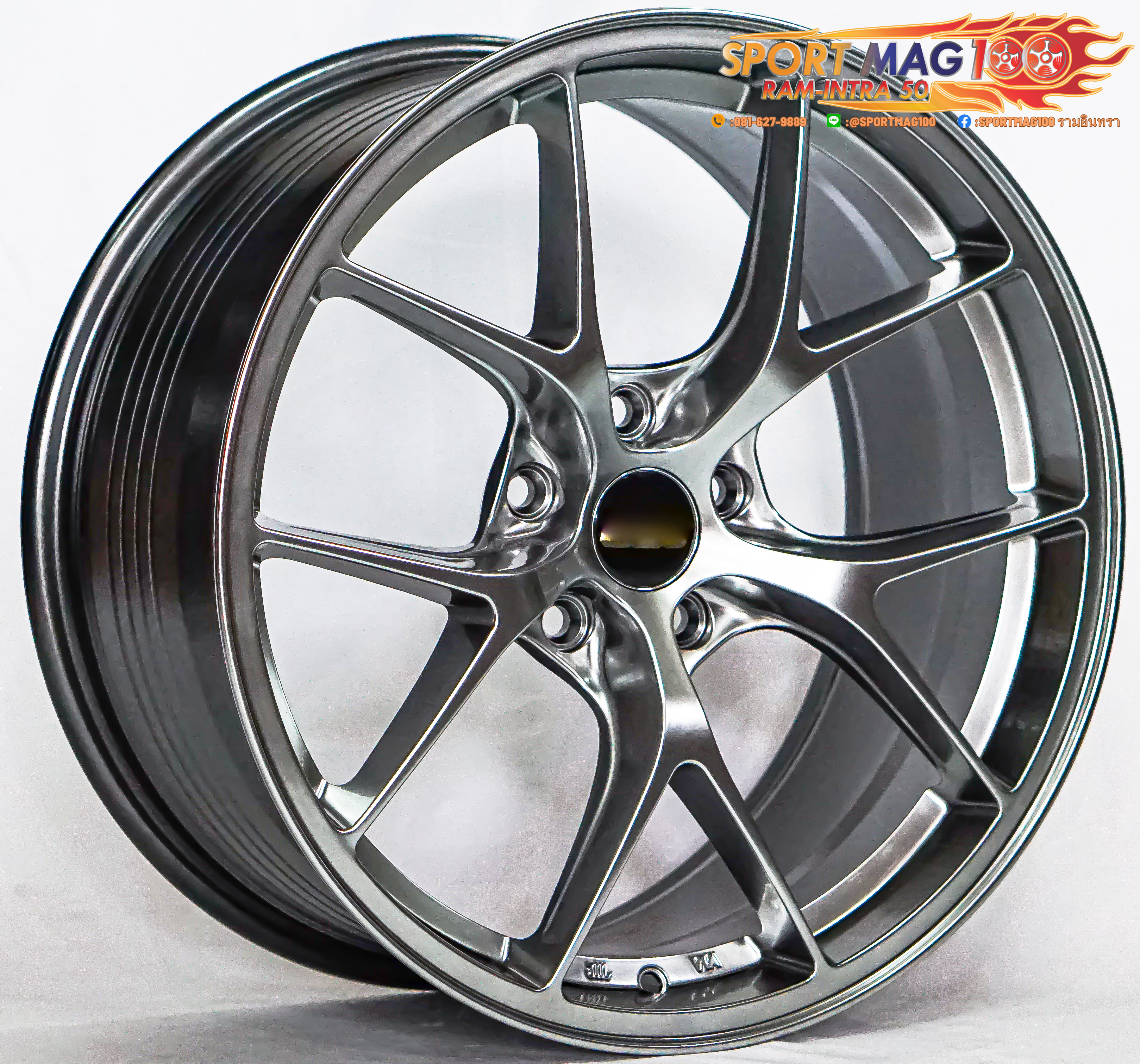 ล้อแม็กใหม่เบา FlowForming RID 5รู112/114 ET35 สีไฮเปอร์ 8.5-18นิ้ว ล้อแม็ก ล้อแม็กใหม่เบา FlowForming RID 5รู112/114 ET35 สีไฮเปอร์ 8.5-18นิ้ว