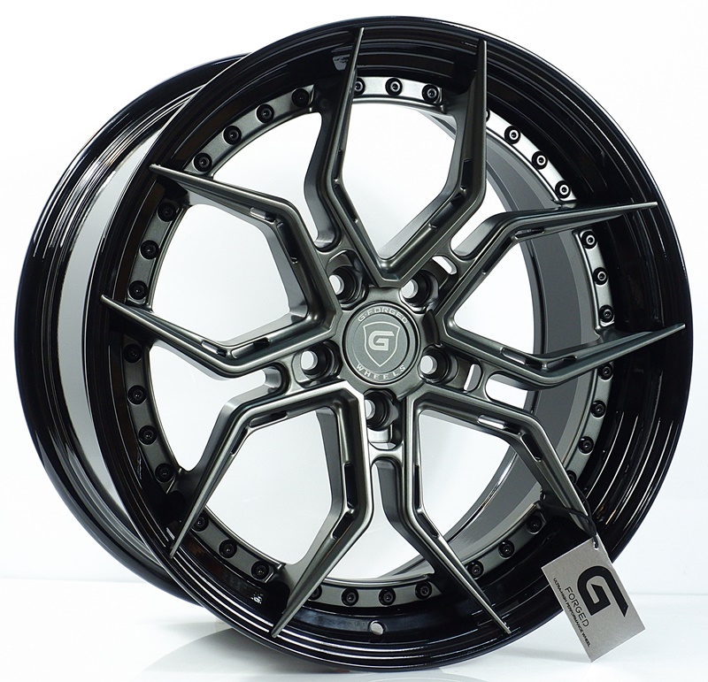 ล้อแม็ก ล้อแม็กแท้2ชิ้น G-Forged GF13 5รู114 สีDarkGM.gb.riv.blk ET32-40 F8.5 R9.5-19นิ้ว