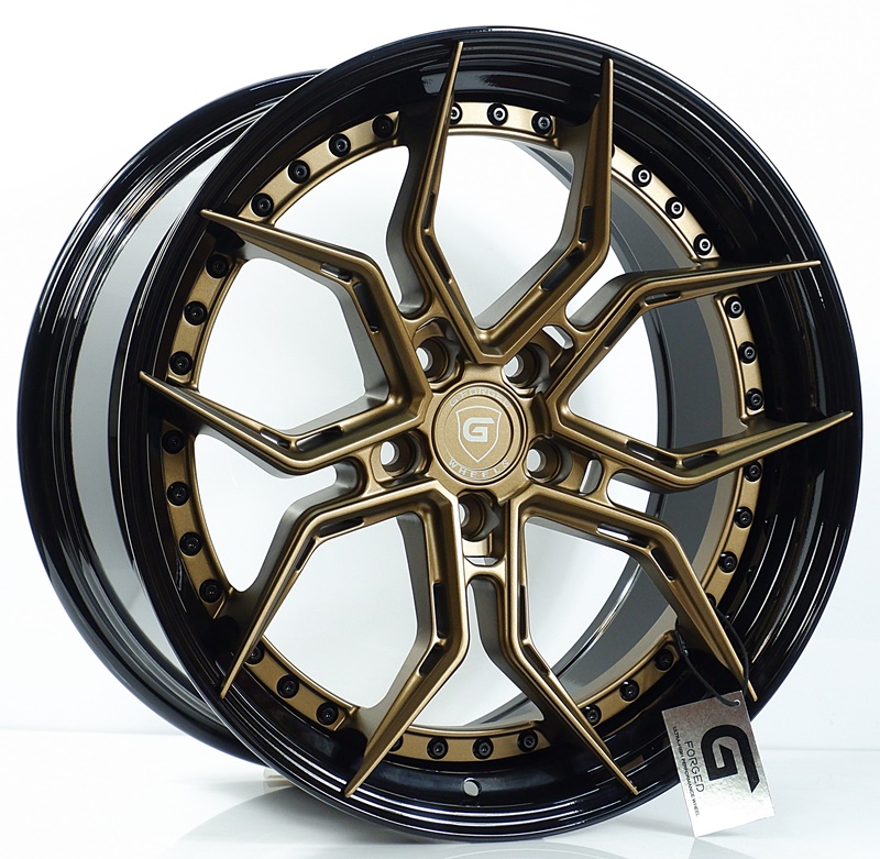 ล้อแม็ก ล้อแม็กแท้2ชิ้น G-Forged GF13 5รู114 สีMattBronze.gb.riv.blk ET32-40 F8.5 R9.5-19นิ้ว