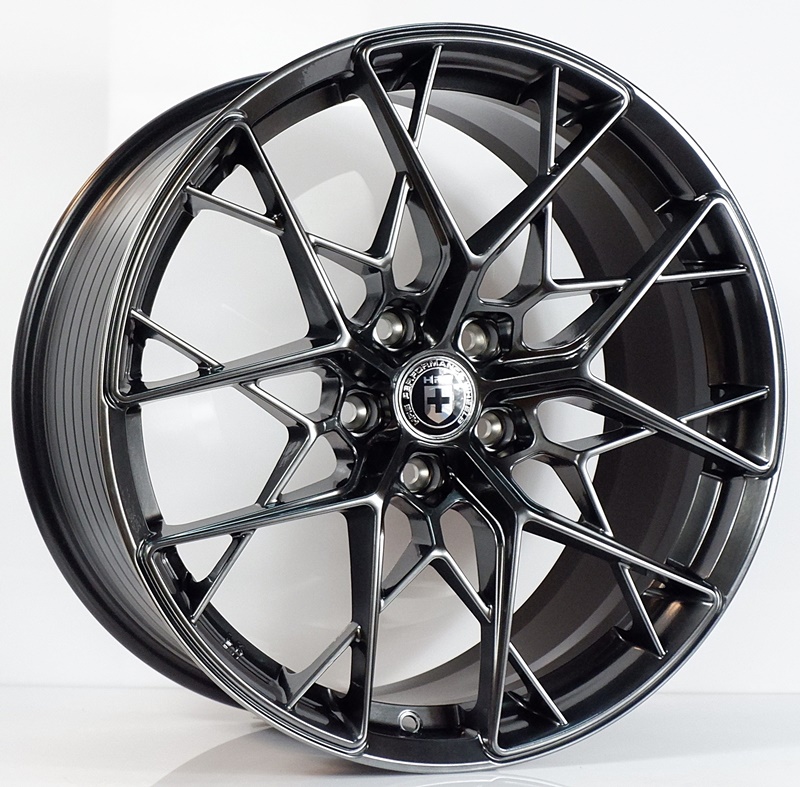ล้อแม็ก ล้อแม็กใหม่เบา Flowforming HRE 5รู114 ไฮเปอร์แบล็ค F8.5 R9.5-19นิ้ว