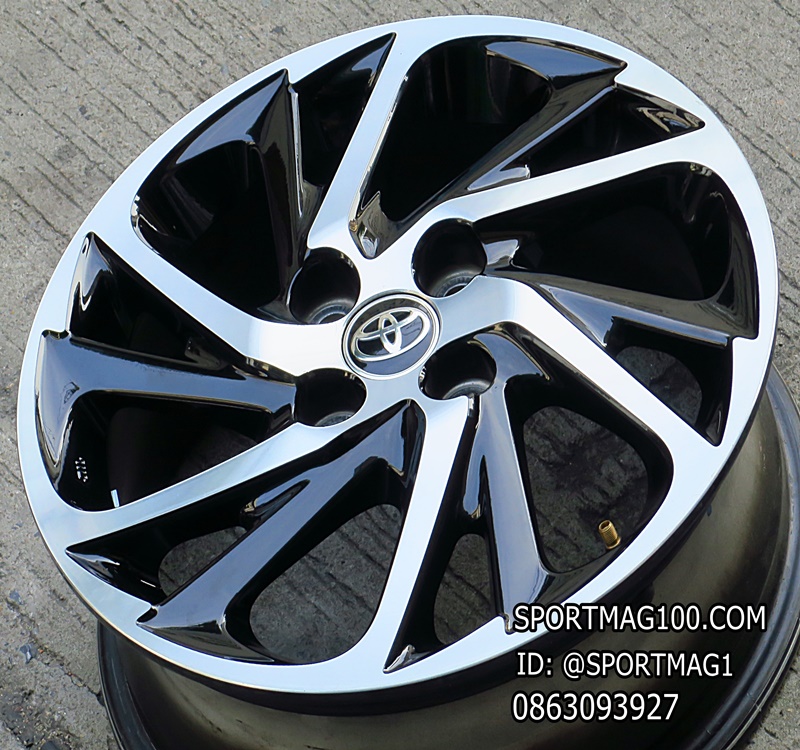 ล้อแม็กติดรถมือสอง Toyota Yaris 4รู100 ดำหน้าเงา 5.5-15นิ้ว(ลาดพร้าว) ล้อแม็ก ล้อแม็กติดรถมือสอง Toyota Yaris 4รู100 ดำหน้าเงา 5.5-15นิ้ว(ลาดพร้าว)