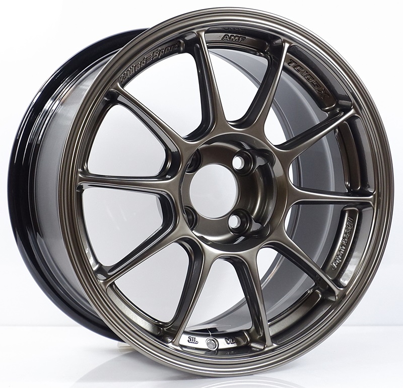 ล้อแม็ก ล้อแม็กใหม่เบา FlowForming AOW TC105X 4รู100 ET28 สีEJ-titan 8-15นิ้ว