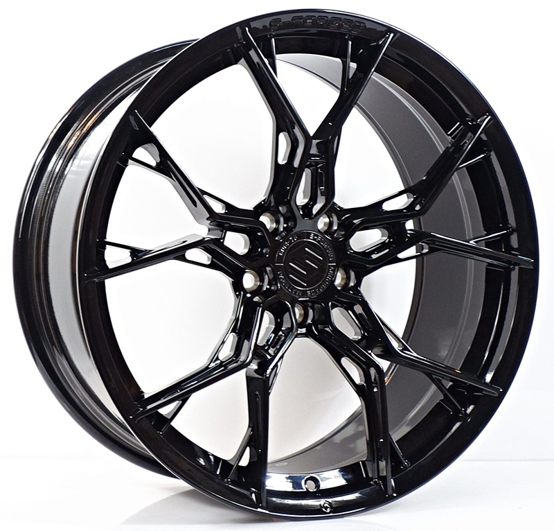 ล้อแม็ก ล้อแม็กใหม่ S-Forged SF01 5รู112 Offset35-38 ดำเงา กว้างF8.5 R9.5 ขอบ20 (8.9kg.)