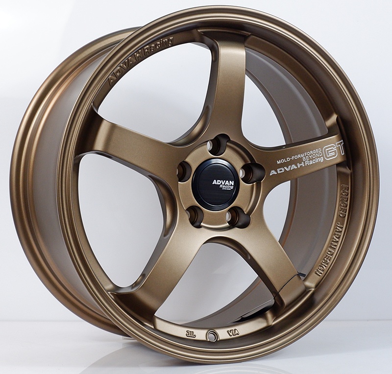 ล้อแม็กใหม่ Flowforming Advan GT 5รู114.3 สีทองCopper Offset35 กว้าง8.5 ขอบ18 ล้อแม็ก ล้อแม็กใหม่ Flowforming Advan GT 5รู114.3 สีทองCopper Offset35 กว้าง8.5 ขอบ18