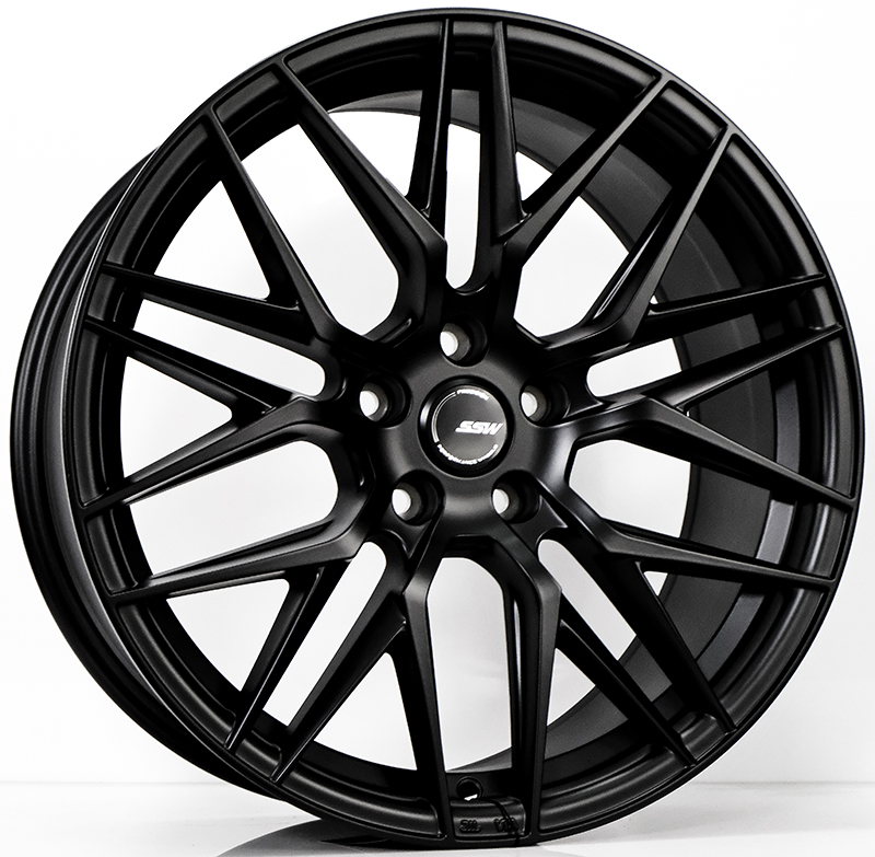 ล้อแม็ก ล้อแม็ก SSW S348 Vorsteiner ขอบ 18 กว้าง 8.5นิ้ว 5รู108 Offset38 สีดำด้าน
