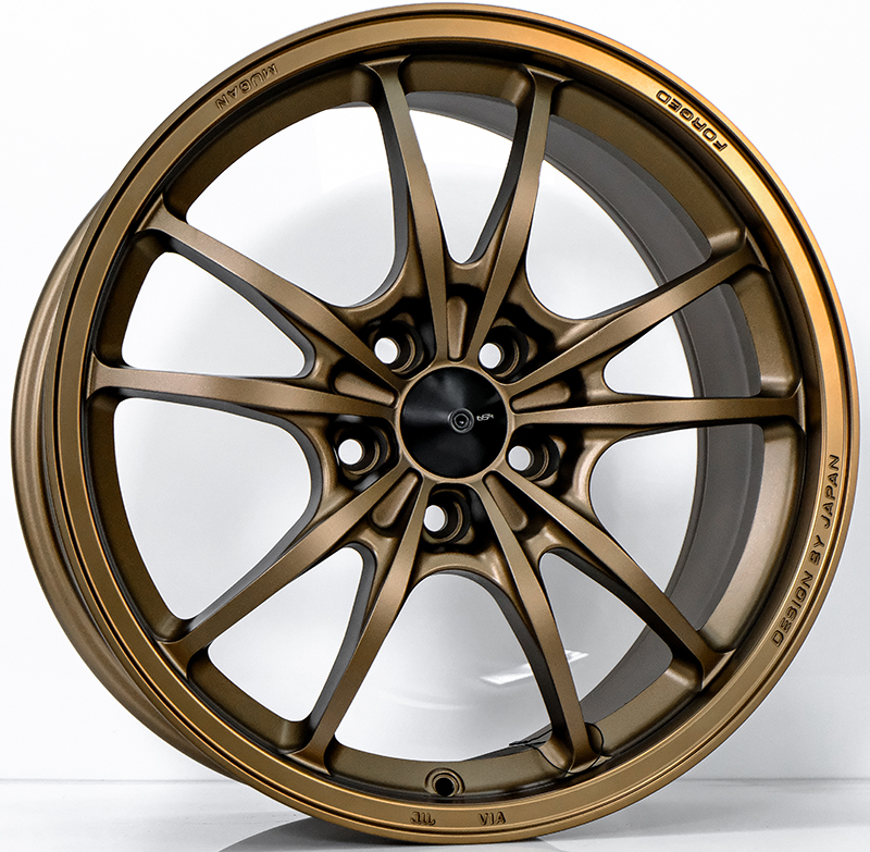 ล้อแม็ก ล้อแม็ก INSPI MF MUGEN FlowForming ขอบ 18 กว้าง 8.5นิ้ว 5รู114.3/112 Offset35 สีทองแดง