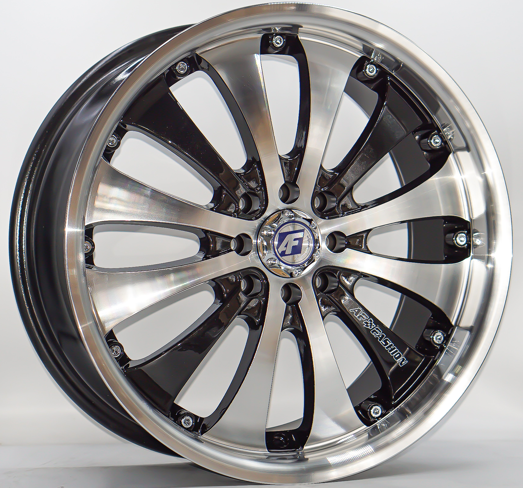 ล้อแม็ก  เฮียสั่งลด ล้อแม็ก AF P1108 4รู100/114 ET42 ดำหน้าเงา กว้าง7.5 ขอบ17นิ้ว 