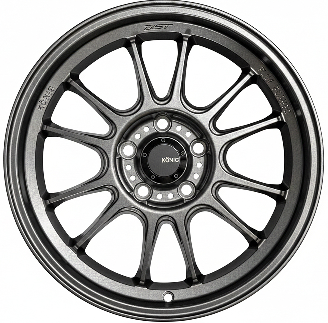 ล้อแม็ก KONIG N781 HYPERGRAM FlowForming ขอบ17นิ้ว กว้าง8นิ้ว 5รู114.3 Offset45 สีMattGrey
