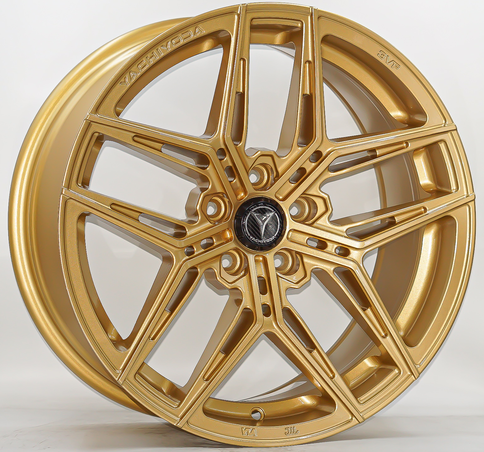 ล้อแม็ก ล้อแม็กใหม่ Yachiyoda EV-F18 ขอบ18นิ้ว กว้าง8.5นิ้ว 5รู108 Offset35 สีทอง