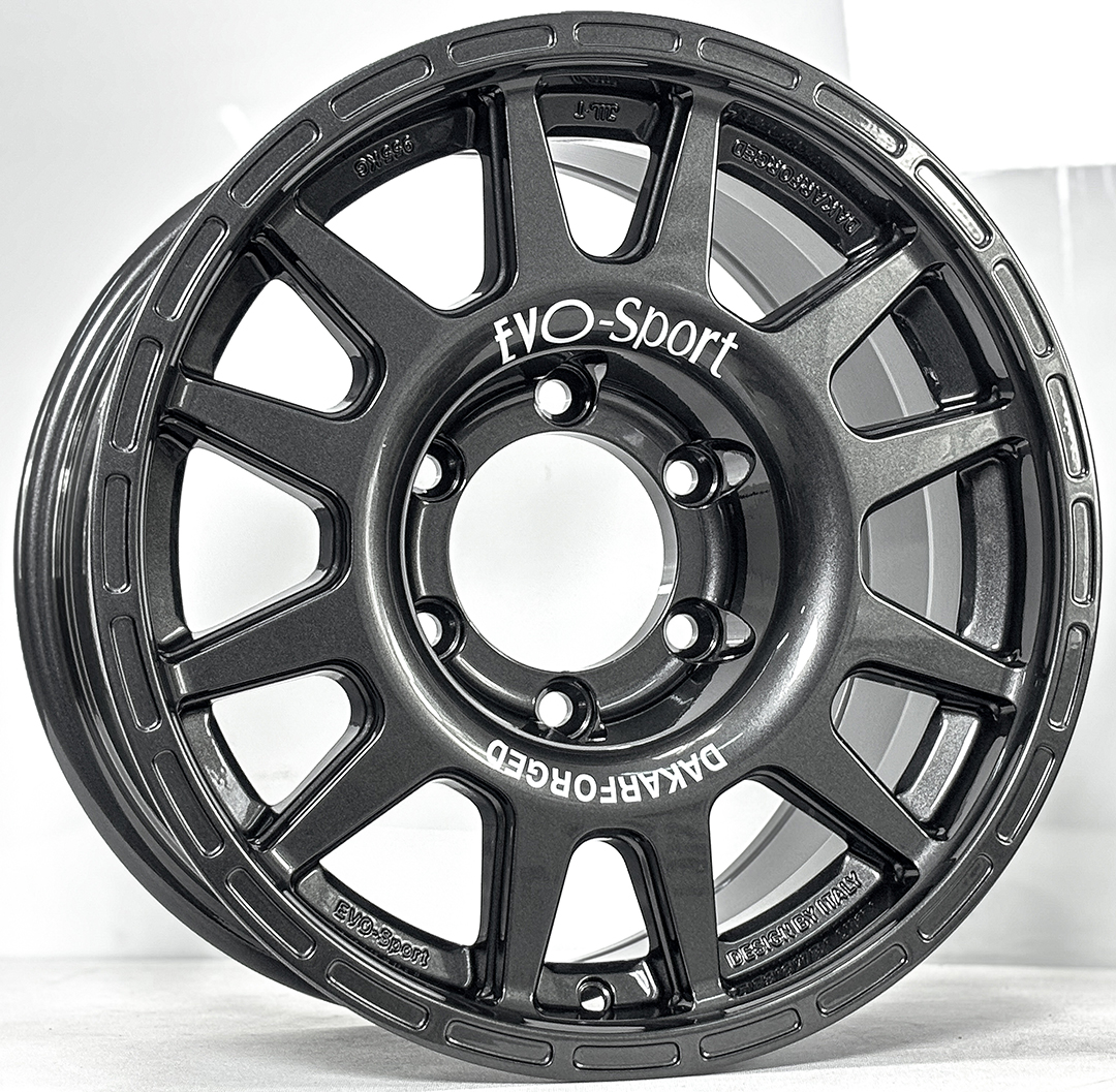 ล้อแม็ก ล้อแม็ก New Evo Cross  ขอบ16นิ้ว กว้าง8นิ้ว 6รู139.7 Offset10 สีGlossyGun