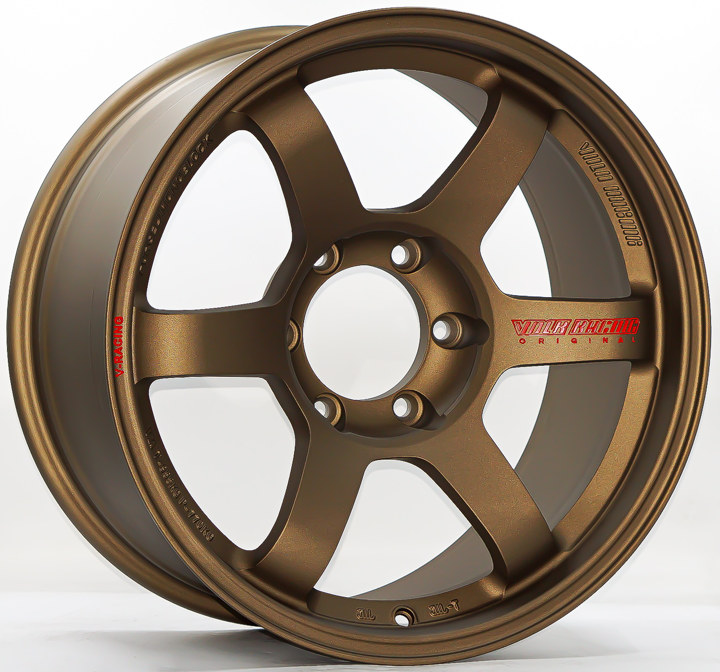 ล้อแม็ก ล้อแม็กใหม่ Flowforming HR TE37 ขอบ18นิ้ว กว้าง9นิ้ว 6รู139.7 Offset0 สีทองแดง