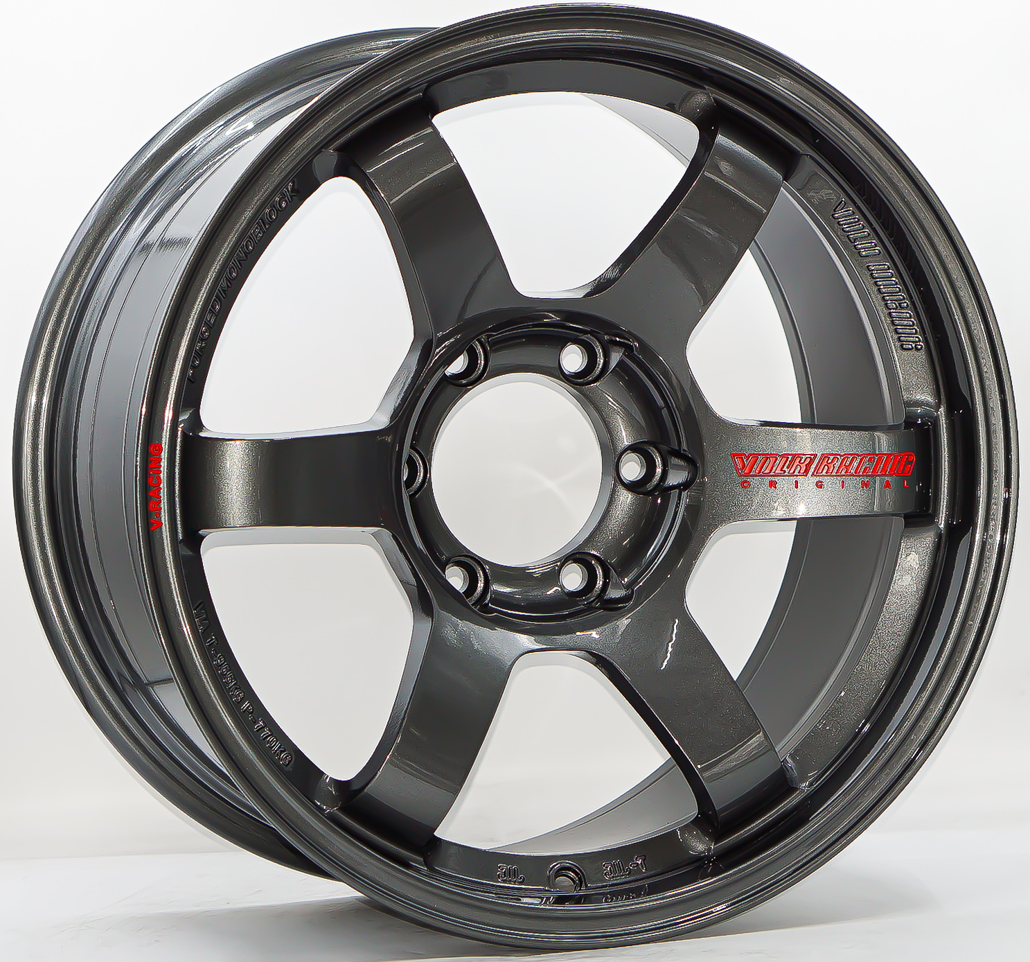 ล้อแม็ก ล้อแม็กใหม่ Flowforming HR TE37 ขอบ18นิ้ว กว้าง9นิ้ว 6รู139.7 Offset0 สีกันเมทาลิก