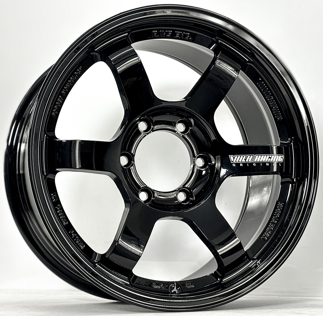 ล้อแม็ก ล้อแม็ก AOW10 TE37 Sonic FlowForming ขอบ18นิ้ว กว้าง9นิ้ว 6รู139.7 Offset20 สีดำเงา