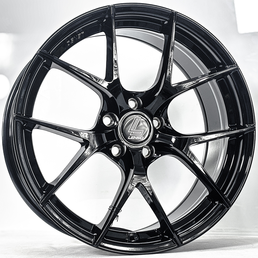 ล้อแม็ก Lenso Jager Dyna JAD ขอบ18นิ้ว กว้าง8.5นิ้ว 5รู108 Offset35 สีดำเงา