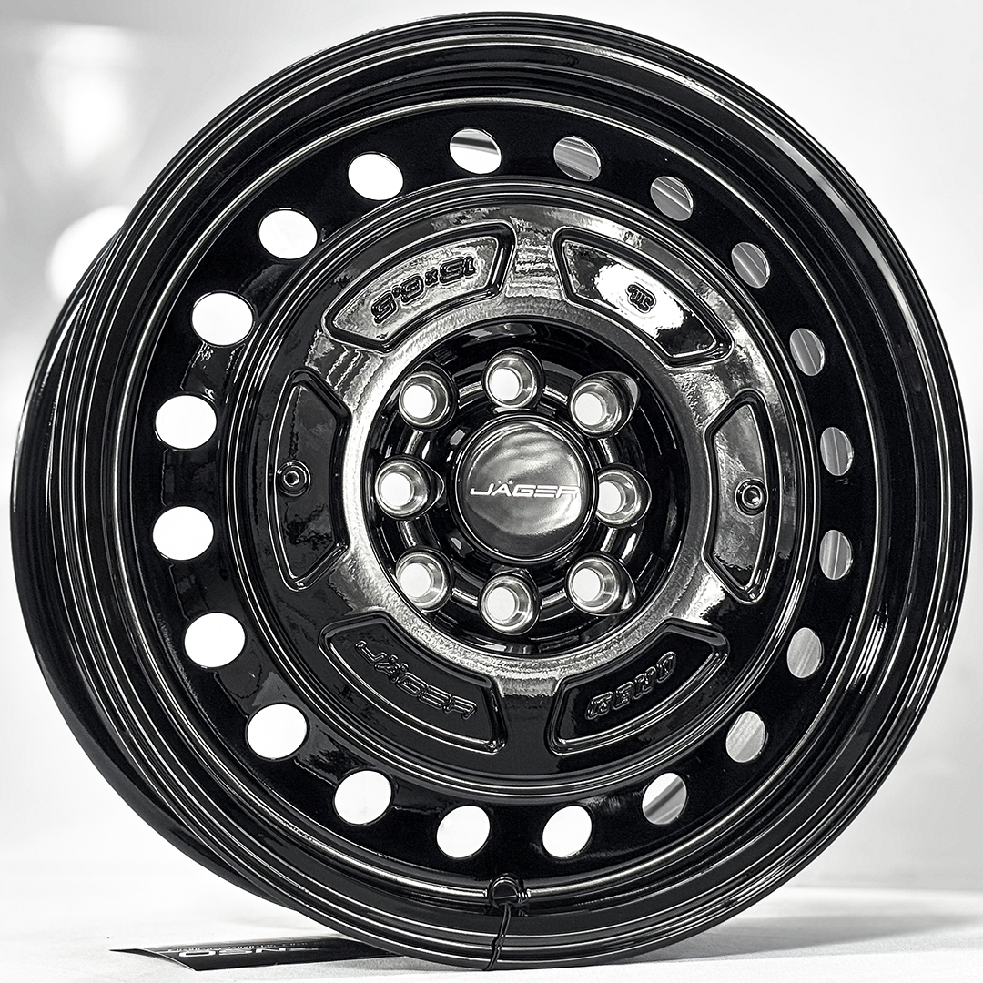 ล้อแม็ก Lenso Jager Reno ขอบ15นิ้ว กว้าง6.5นิ้ว 4รู100/114.3 Offset38 สีดำเงา