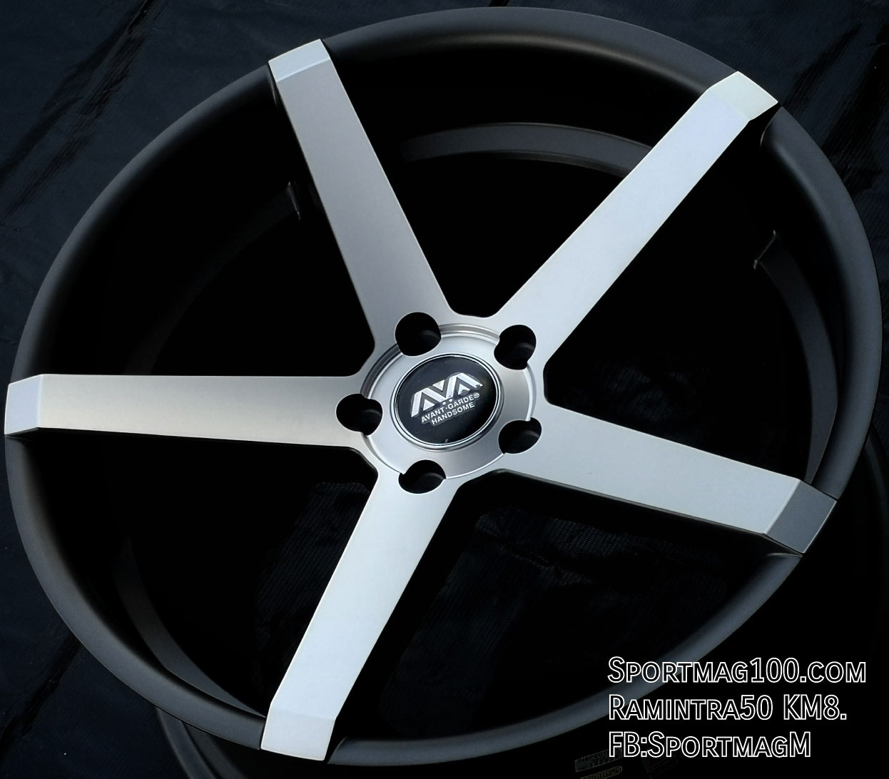 แม็กซ์ใหม่ AVA Hs265 5รู120 ET35-40 แมทกันหน้าเงา F8 R9-18นิ้ว ล้อแม็ก แม็กซ์ใหม่ AVA Hs265 5รู120 ET35-40 แมทกันหน้าเงา F8 R9-18นิ้ว