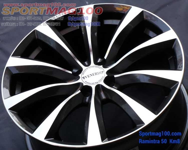 ล้อแม็ก ล้อแม็กใหม่ Venerdi MadelenaK48 4รู100 ET42 กันเมทาลิก 8-18นิ้ว 	