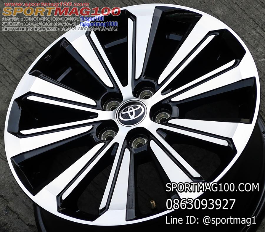 ล้อแม็กป้ายแดง Toyota Veloz 5รู100 ดำหน้าเงา 6-16นิ้ว(มี1วง) ล้อแม็กป้ายแดง Toyota Veloz 5รู100 ดำหน้าเงา 6-16นิ้ว(มี1วง)