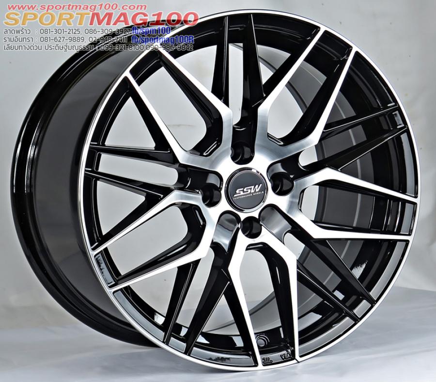 ล้อแม็ก ล้อแม็กซ์ใหม่ SSW S348 Vorsteiner 4รู100 ET38 ดำหน้าเงา 8-17นิ้ว