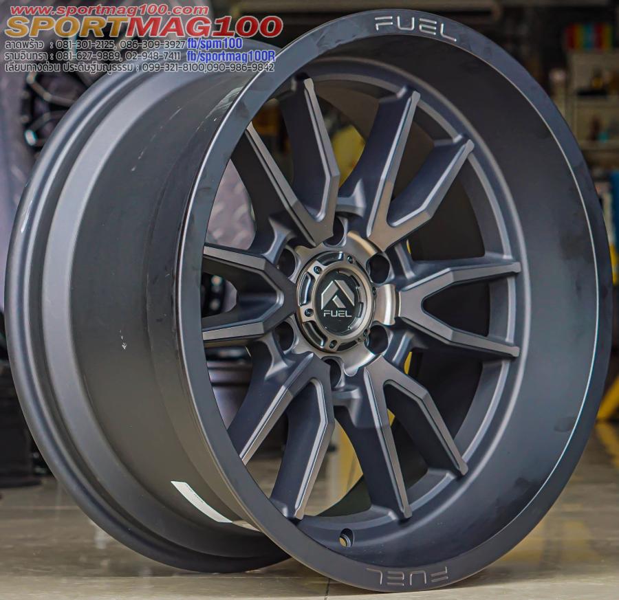ล้อแม็กใหม่แท้ USA Fuel Clash 6รู139 ET-18 ดำด้านทองแดง 10-20นิ้ว ล้อแม็กใหม่แท้ USA Fuel Clash 6รู139 ET-18 ดำด้านทองแดง 10-20นิ้ว
