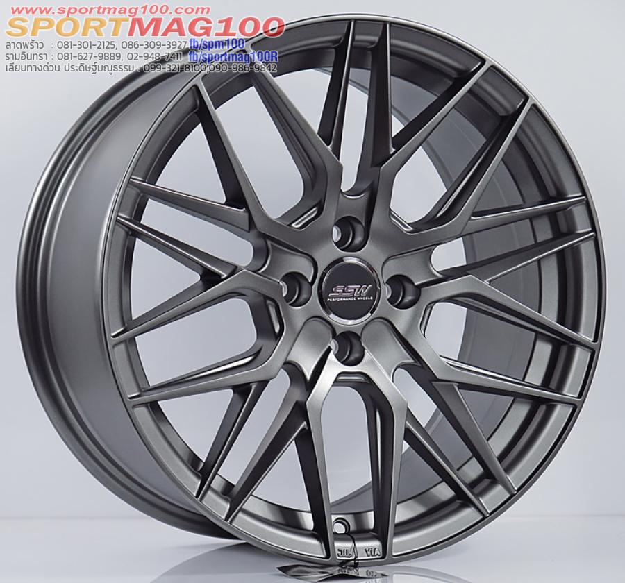 ล้อแม็ก ล้อแม็กซ์ใหม่ SSW S348 Vorsteiner 4รู100 ET38 สีเทา 8-17นิ้ว